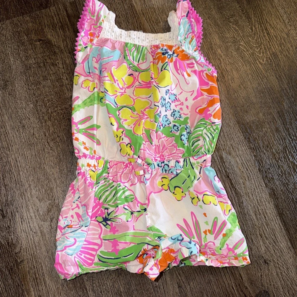 Lilly Pulitzer for Target Floral Romper Girls Size 5t